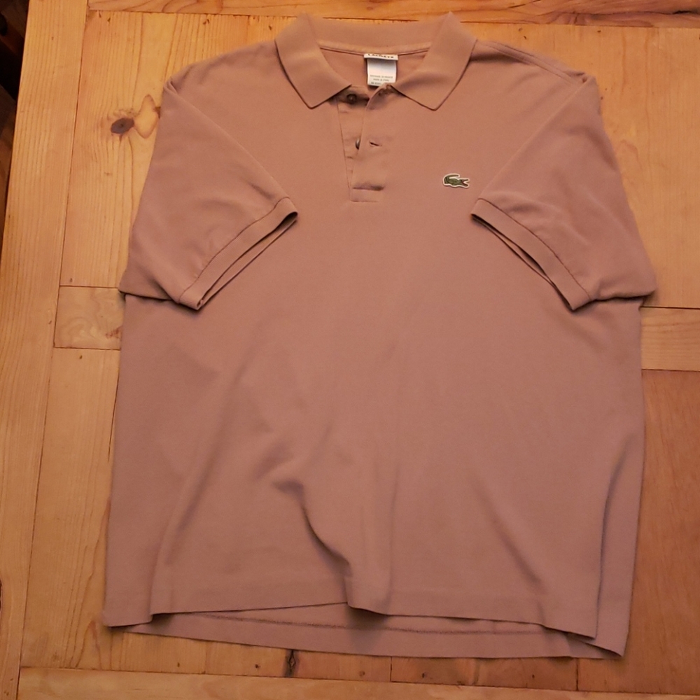 Lacoste Size 7 Brown Polo Shirt. - Picture 1 of 4